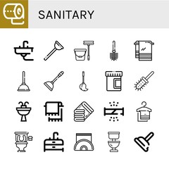 sanitary icon set