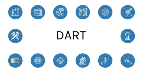 dart simple icons set