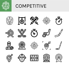 competitive icon set