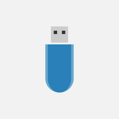 USB Flash Drive. Simple modern icon design illustration.