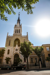 Fototapeta na wymiar Cathedral in Madrid
