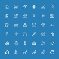 Editable 36 feather icons for web and mobile