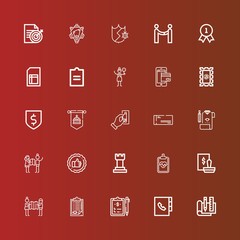 Editable 25 check icons for web and mobile