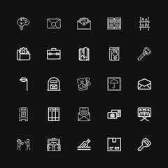 Editable 25 open icons for web and mobile