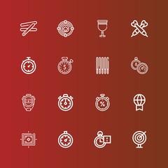 Editable 16 competitive icons for web and mobile