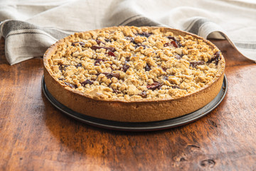 Sweet plum pie.