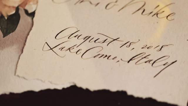 Greeting cards for guests, name cards for wedding, small wedding details, romantic dim drawn watercolor rose