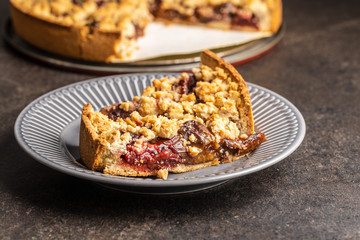 Sweet plum pie.