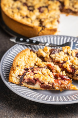 Sweet plum pie.