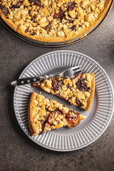 Sweet plum pie.