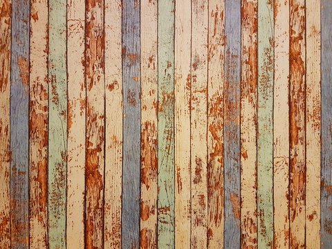 Abstract vintage old wood texture pattern grunge background wallpaper. © mewaji
