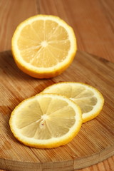 Fototapeta na wymiar Sliced lemon