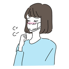 風邪　咳　女性