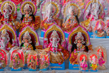 Idols of Laxmi and Ganesh, India
