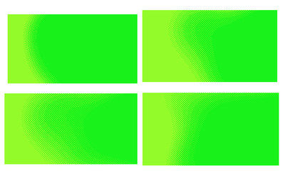 Fototapeta premium Bright green yellow vector retro comic dotted backgrounds design. Pop art background set with halftone dots. Vector illustration for sale banner. Eps 10.