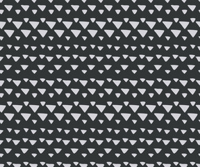 Seamless pattern with hand drawn triangles, doodle. Vector illustration. EPS 10