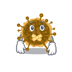 negarnaviricota cartoon character style with mysterious silent gesture