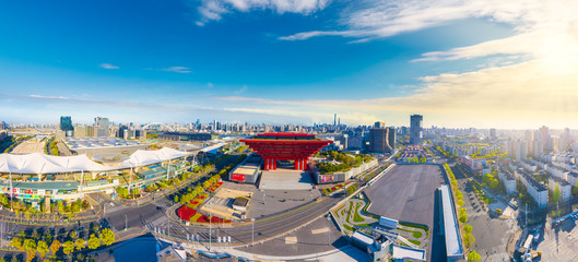 The city scenery of Shanghai, China