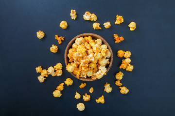 Obraz na płótnie Canvas Popcorn in bowl stock photo