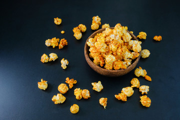 Obraz na płótnie Canvas Popcorn in bowl stock photo