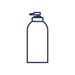 Soap dispenser line style icon vector design