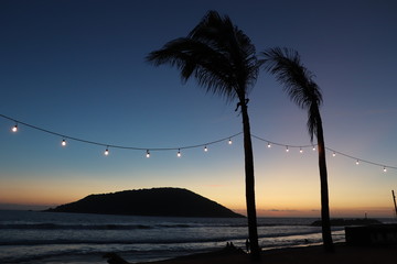 Anochecer en la playa, Mazatlán, Sinaloa, México