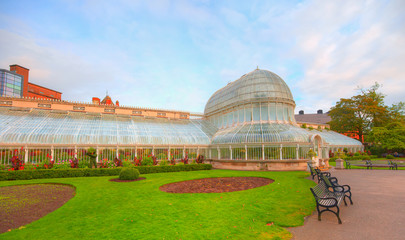 The Palm House At The Botanic Gardens - Belfast, Ireland - obrazy, fototapety, plakaty