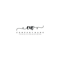 EN initial Handwriting logo vector templates