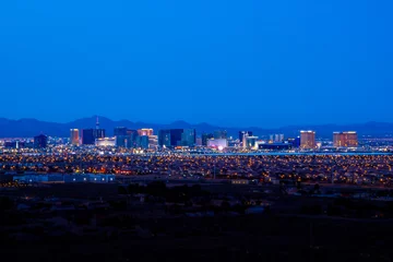 Photo sur Plexiglas Las Vegas Las Vegas skyline at dusk