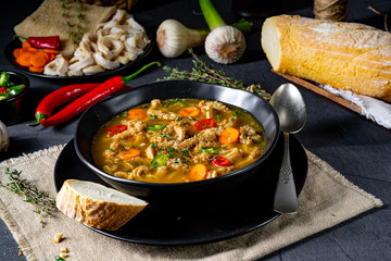 Flaczki - tripe soup the Polish way