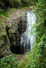 Fototapeta na wymiar Waterfall into cave, Natural Bridge, Numinbah, Queensland
