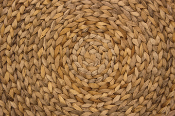 circle pattern from rattan for abstract