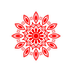 Unique and Beautiful Mandala Design with Floral Ornament