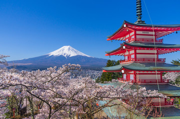 山梨県新倉山からの富士山