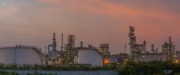 Fototapeta premium High energy petroleum refinery and production of oil for export Sold domestically and internationally