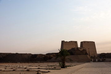View to temple of Horus at Edfu