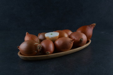 Fresh Red onion stock photo