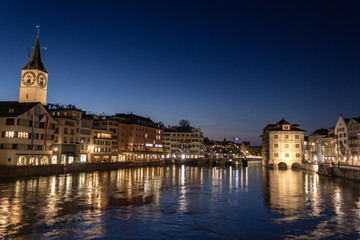 Zurich in Switzerland in early spring