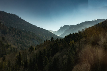 The Alps from France on a roadtrip