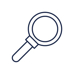 Isolated lupe line style icon vector design
