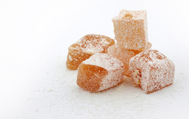 traditional Turkish delight with nuts