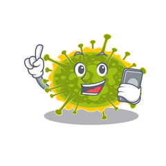 insthoviricetes cartoon in character speaking on phone