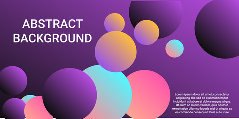 Trendy gradients of balls shapes.