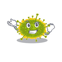 A dazzling insthoviricetes mascot design concept with happy face