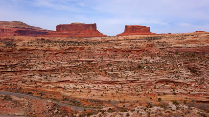 Driving through Arches National Park