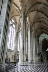 Fototapeta premium Amiens in the North of France in late spring with buildings
