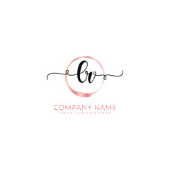 LR initial Handwriting logo vector templates