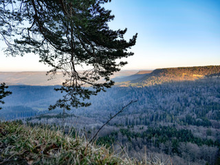 Fototapeta na wymiar Morgenstimmung am Albtrauf