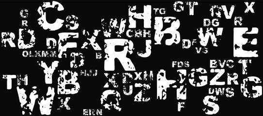 abstract background with alphabet