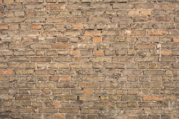 old brick wall in the afternoon